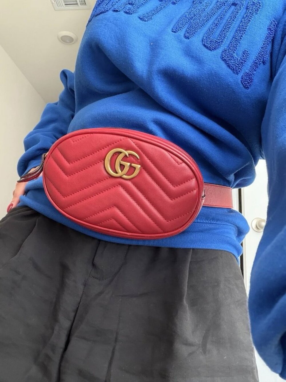 Gucci GG Marmont Belt Bag- Authentic